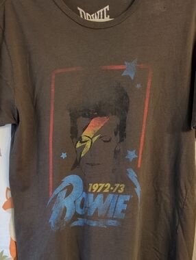 Bowie 1972-73 Graphic Short Sleeve Tee - Brown